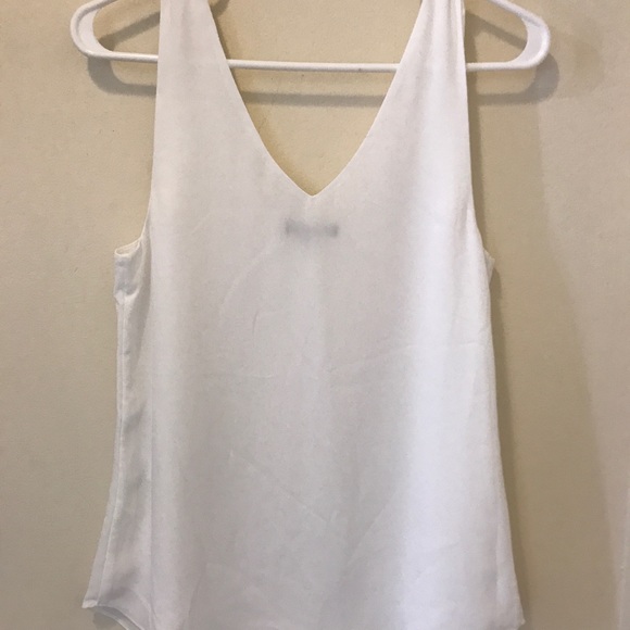 RW & CO. Solid Silky Crepe Wide Strap Cami Blouse - Picture 3 of 7
